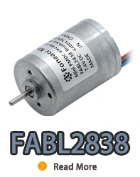 FABL2838 bürstenloser Gleichstrom-Elektromotor mit Innenrotor und eingebautem Treiber