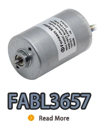FABL3657 bürstenloser Gleichstrom-Elektromotor mit Innenrotor und eingebautem Treiber